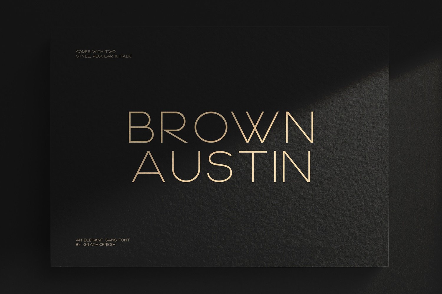 Beispiel einer Brown Austin-Schriftart #1