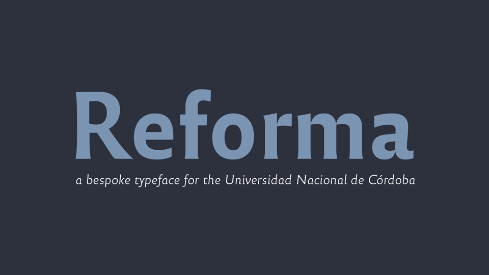 Beispiel einer Reforma-Schriftart #1
