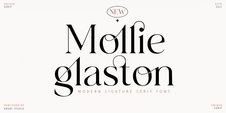 Beispiel einer Mollie Glaston-Schriftart #1