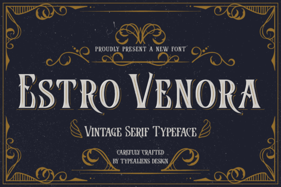 Beispiel einer Estro Venora-Schriftart #1