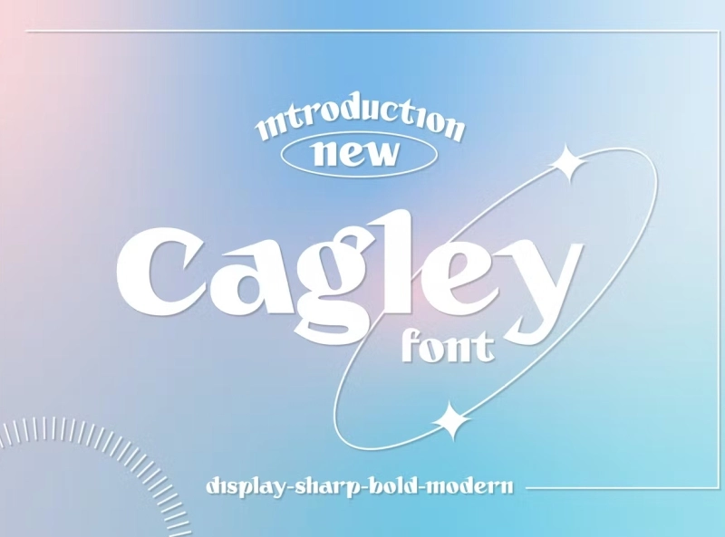 Beispiel einer Cagley-Schriftart #1