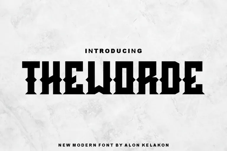 Schriftart Theworde