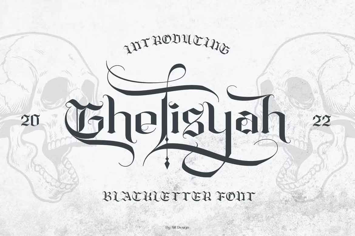 Beispiel einer Ghelisyah-Schriftart #1