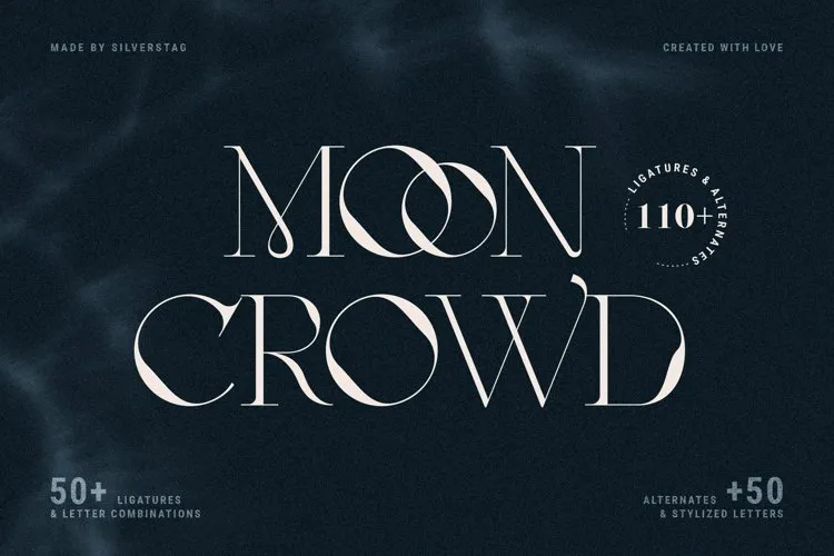 Schriftart Moon Crowd