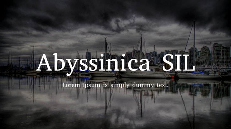 Beispiel einer Abyssinica SIL-Schriftart #1