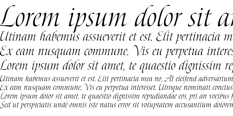 Beispiel einer Bolero script-Schriftart #1
