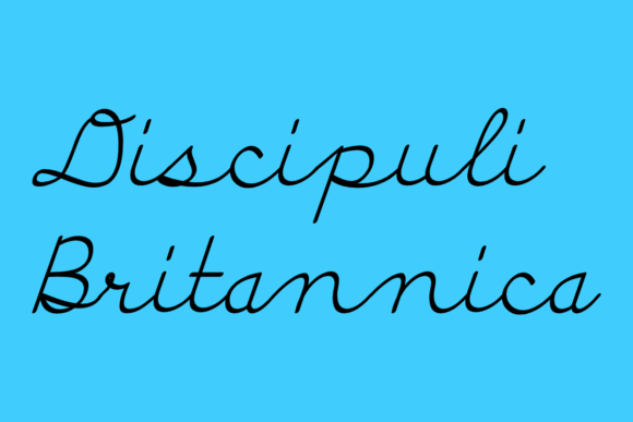 Beispiel einer Discipuli Britannica-Schriftart #1