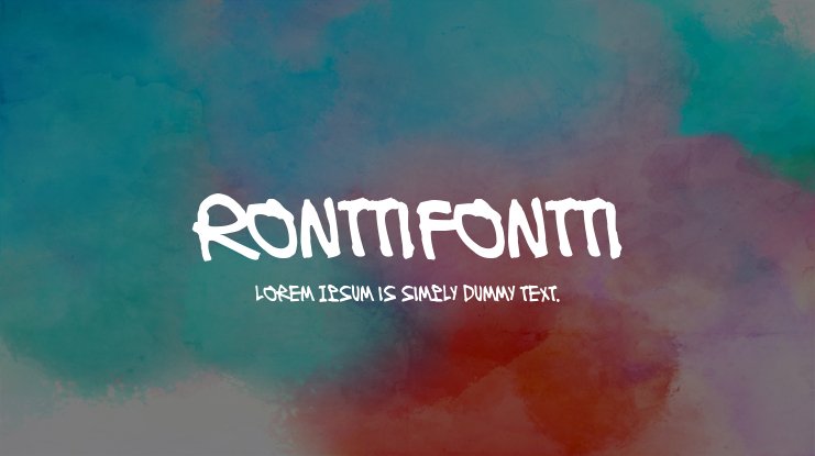 Schriftart Ronttifontti