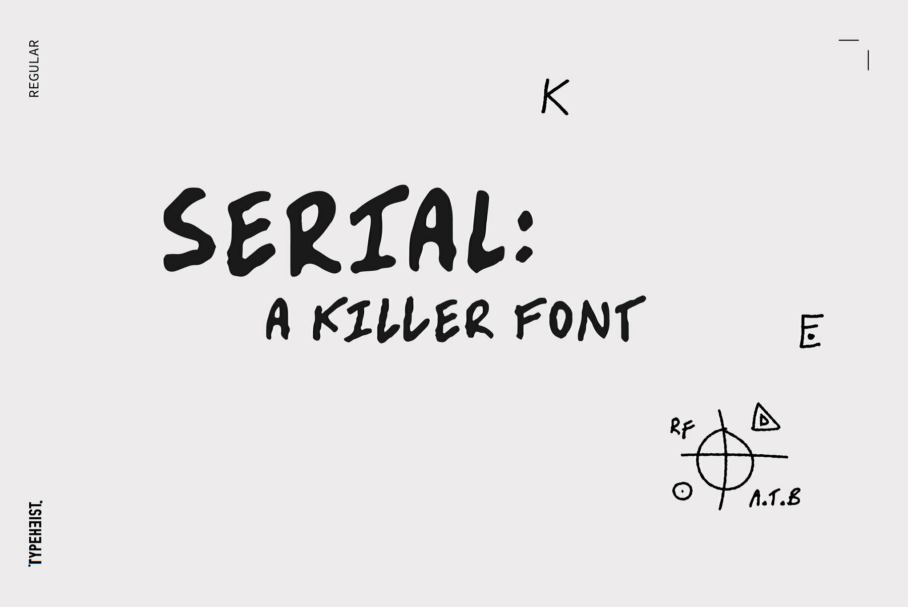 Schriftart Serial C