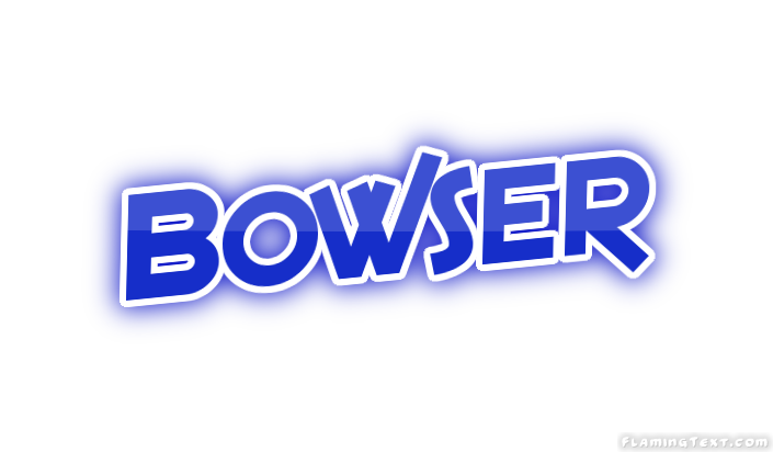 Beispiel einer Bowser-Schriftart #1