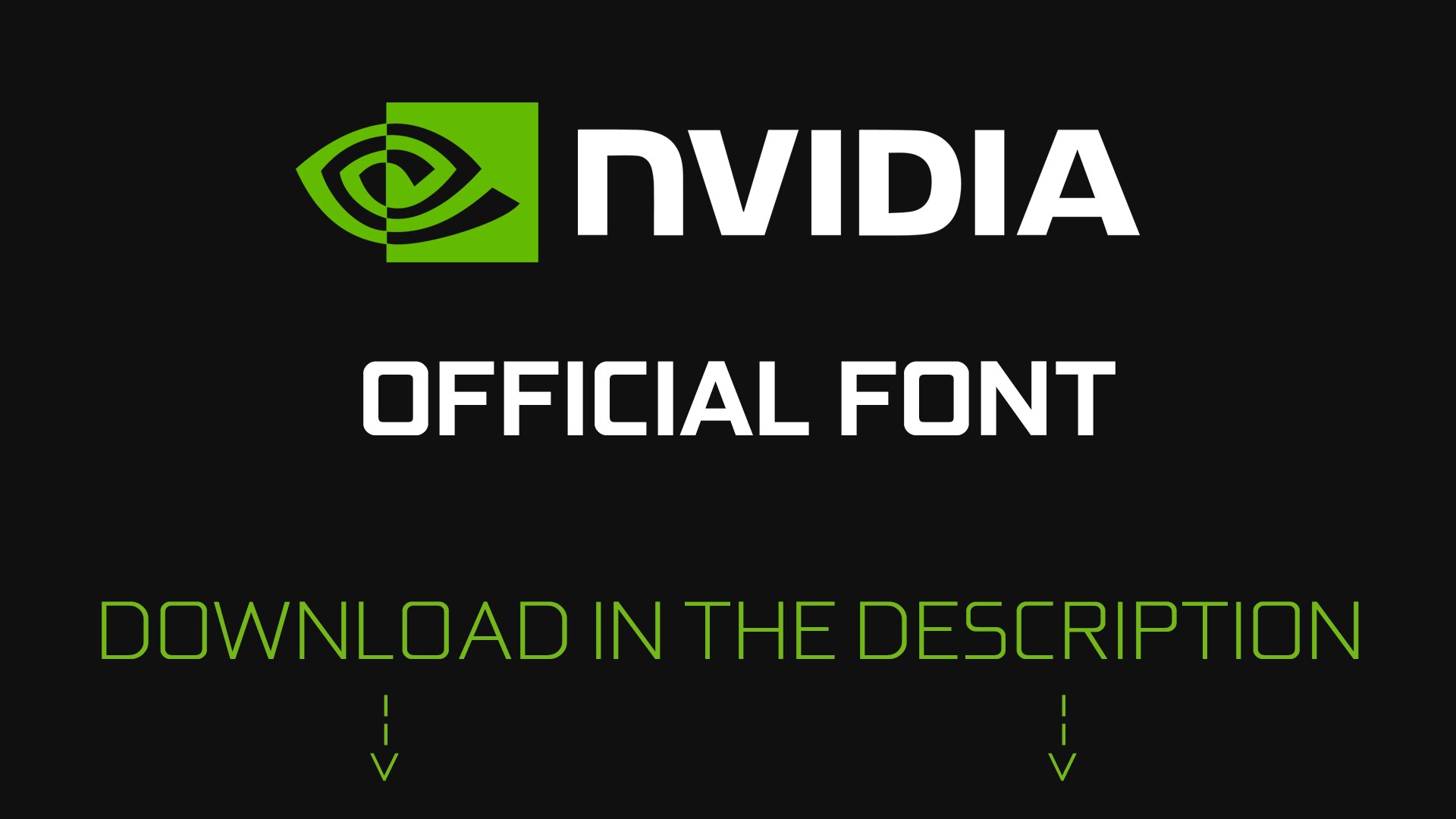 Beispiel einer Nvidia Sans-Schriftart #1