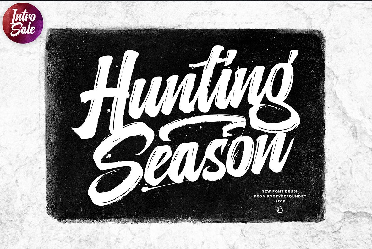 Beispiel einer Hunting Season-Schriftart #1
