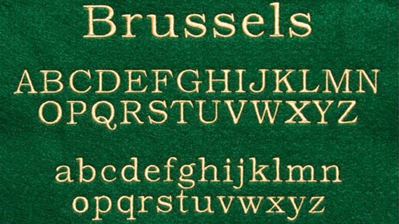 Beispiel einer Brussels-Schriftart #1