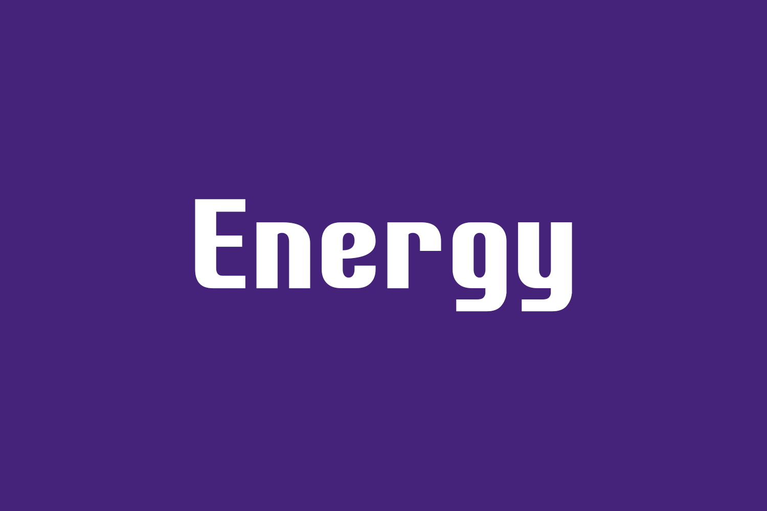 Schriftart Free Energy