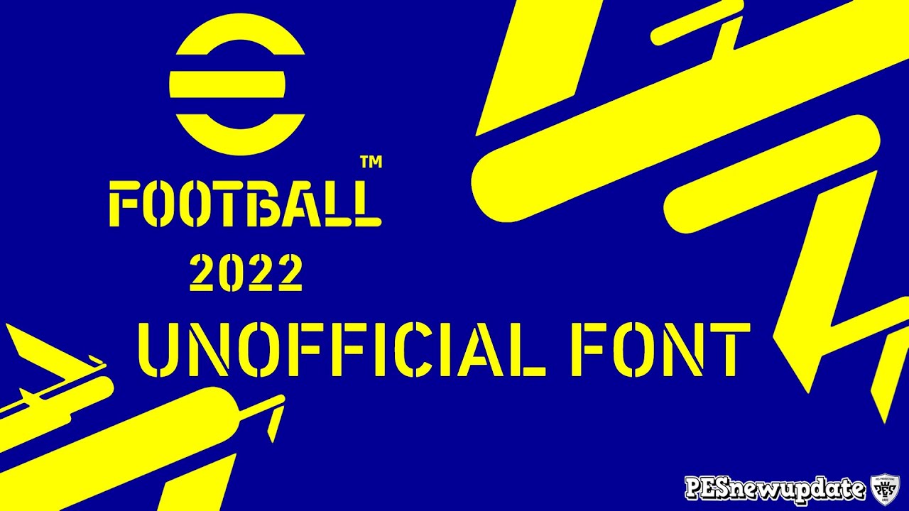 Beispiel einer eFootball-Schriftart #1