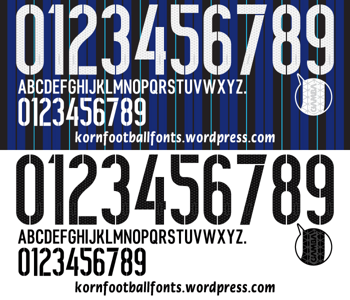 Schriftart Gamba Osaka