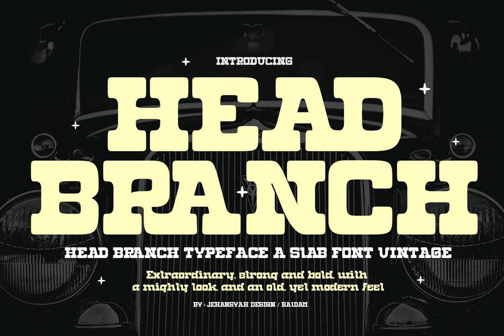 Schriftart Head Branch