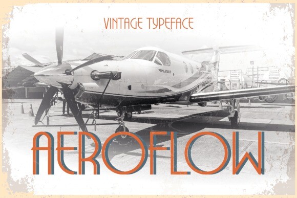 Beispiel einer Aeroflow-Schriftart #1