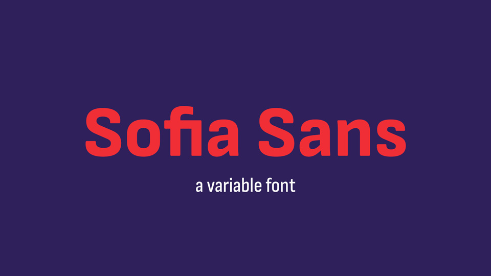 Beispiel einer Sofia Sans-Schriftart #1