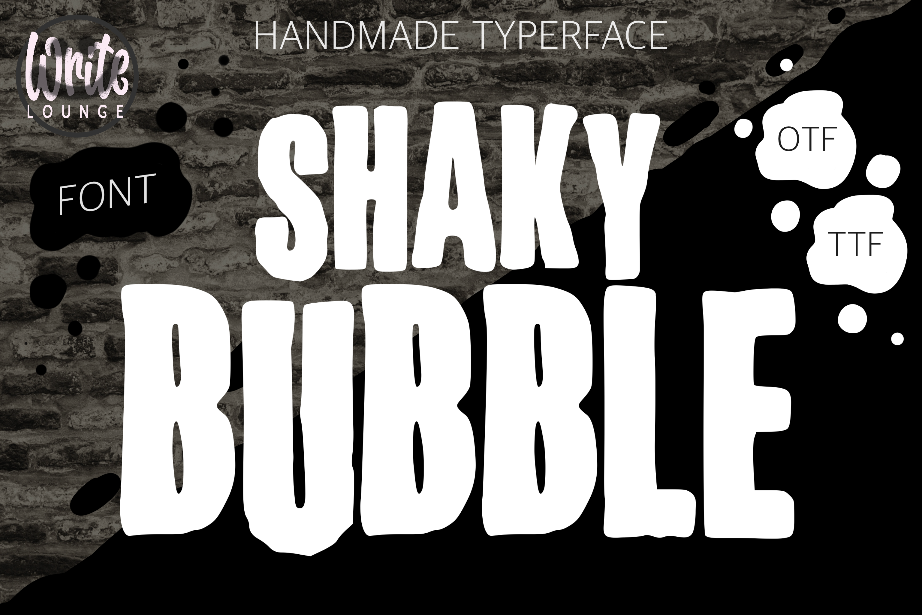 Beispiel einer Shaky Bubble-Schriftart #1