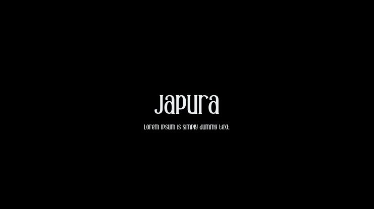 Schriftart Japura