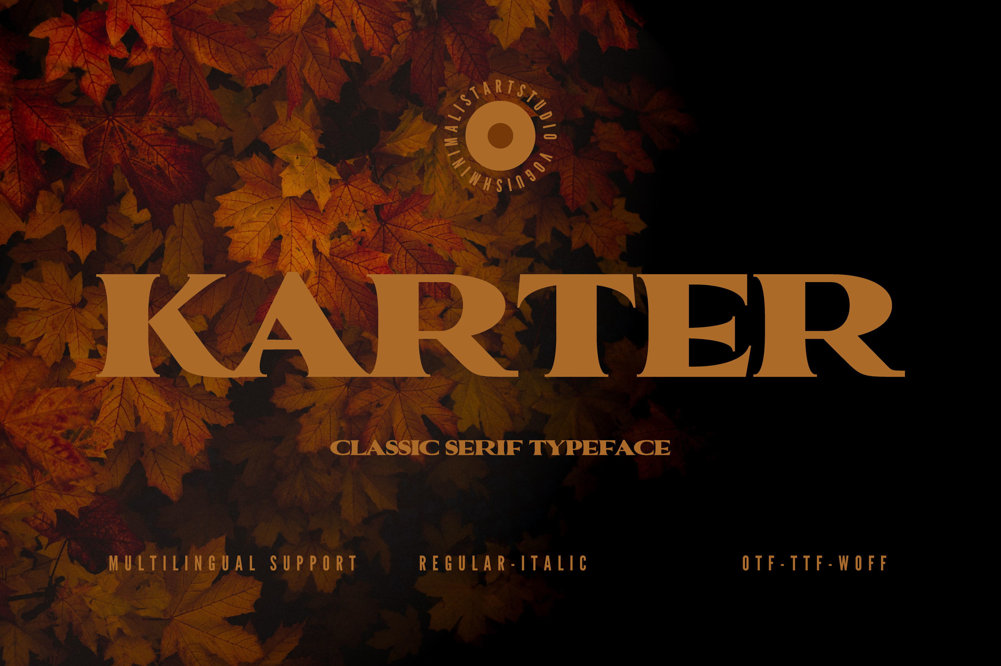 Schriftart Karter