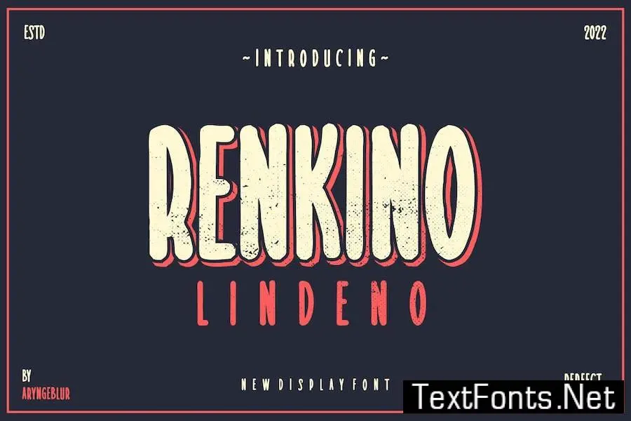 Schriftart Renkino Lindeno