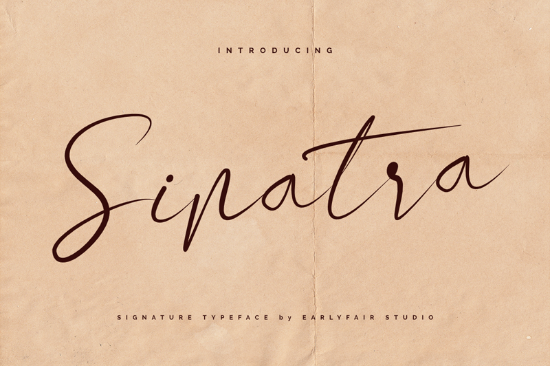 Beispiel einer Sinatra-Schriftart #1