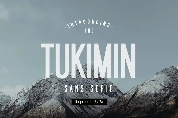 Schriftart Tukimin