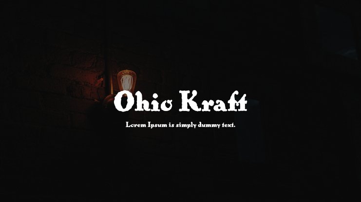 Beispiel einer Ohio Kraft-Schriftart #1