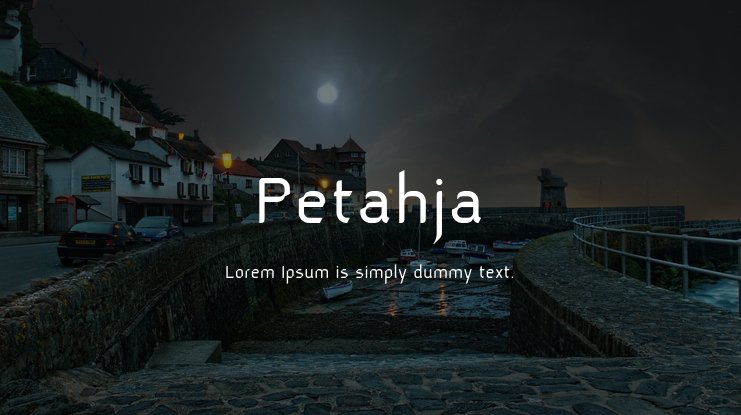 Schriftart Petahja