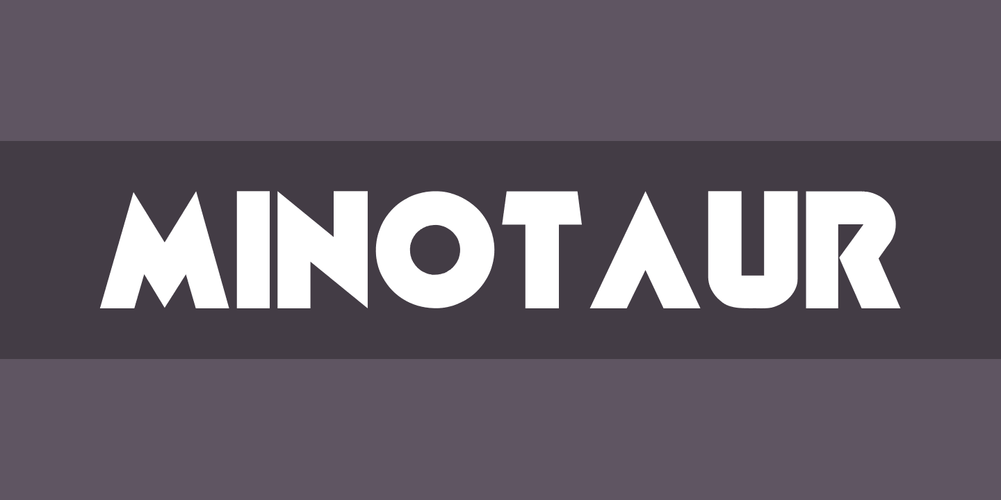 Schriftart Minotaur