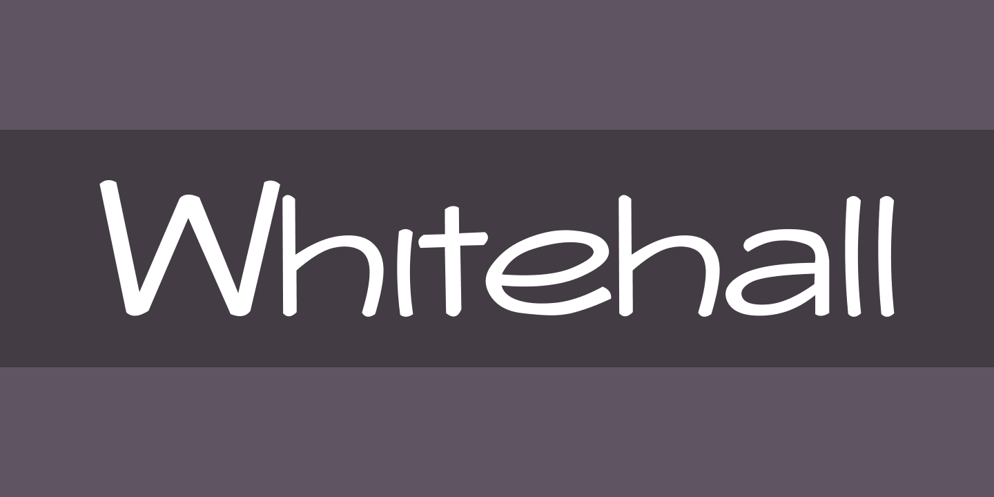 Schriftart Whitehall