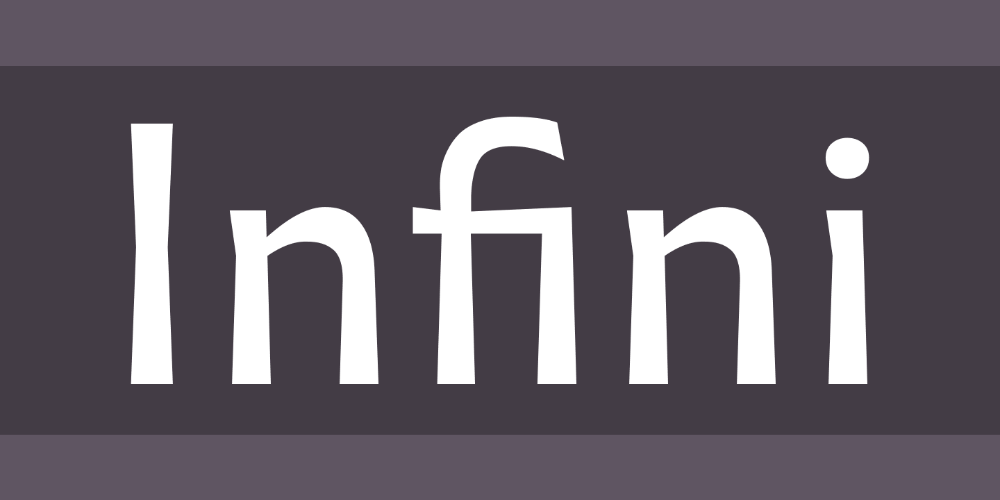 Beispiel einer Infini-Schriftart #1