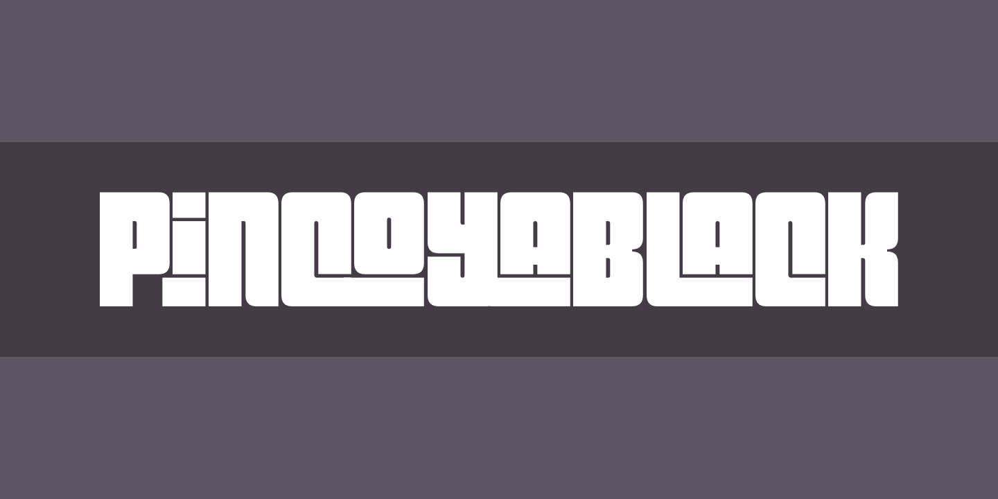 Schriftart Pincoyablack