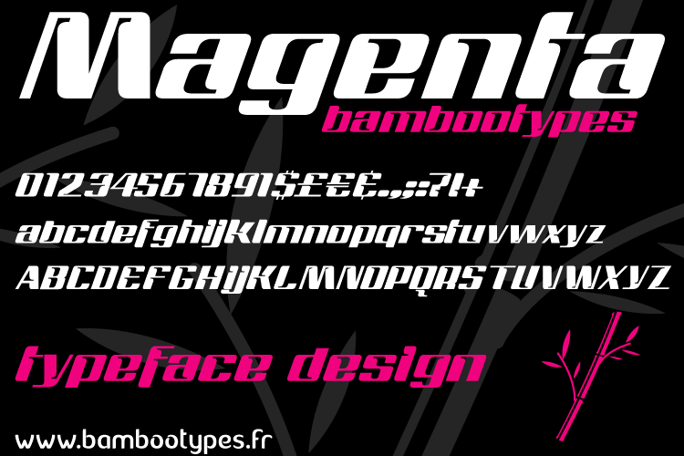 Schriftart Magenta