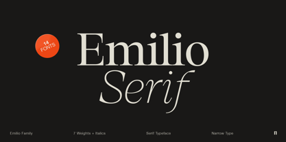 Beispiel einer Emilio-Schriftart #1