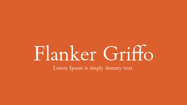 Schriftart Flanker Griffo