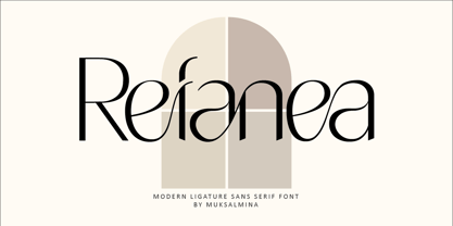 Schriftart Refanea