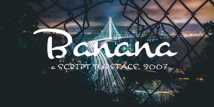 Schriftart Banana