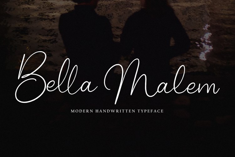 Beispiel einer Bella Malem-Schriftart #1