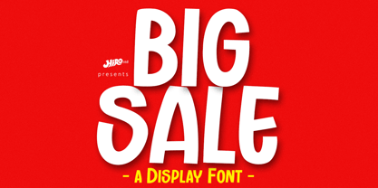 Schriftart Big Sale