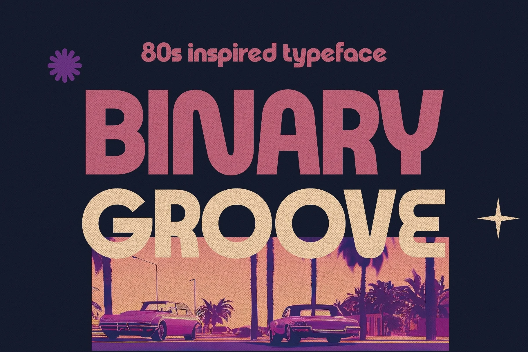 Beispiel einer Binary Groove-Schriftart #1