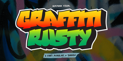Beispiel einer Graffiti Rusty-Schriftart #1