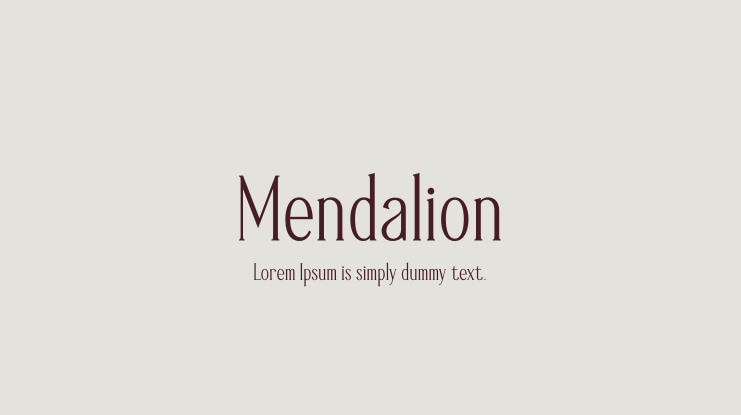 Beispiel einer Mendalion-Schriftart #1