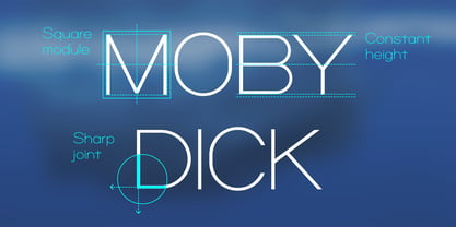 Beispiel einer HU Mobydick-Schriftart #1