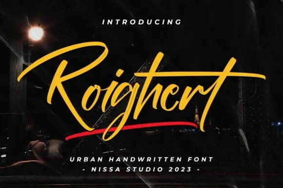 Schriftart Roighert