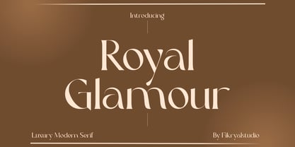 Beispiel einer Royal Glamour-Schriftart #1