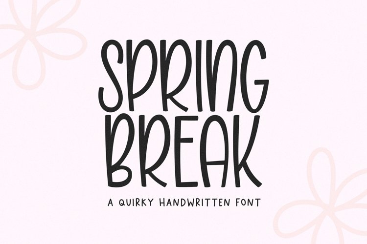 Beispiel einer Spring Break-Schriftart #1