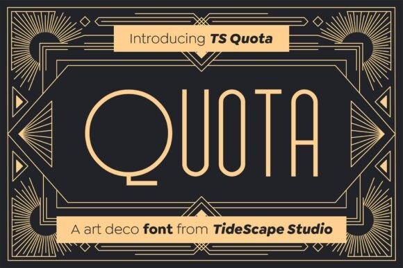 Schriftart TS Quota